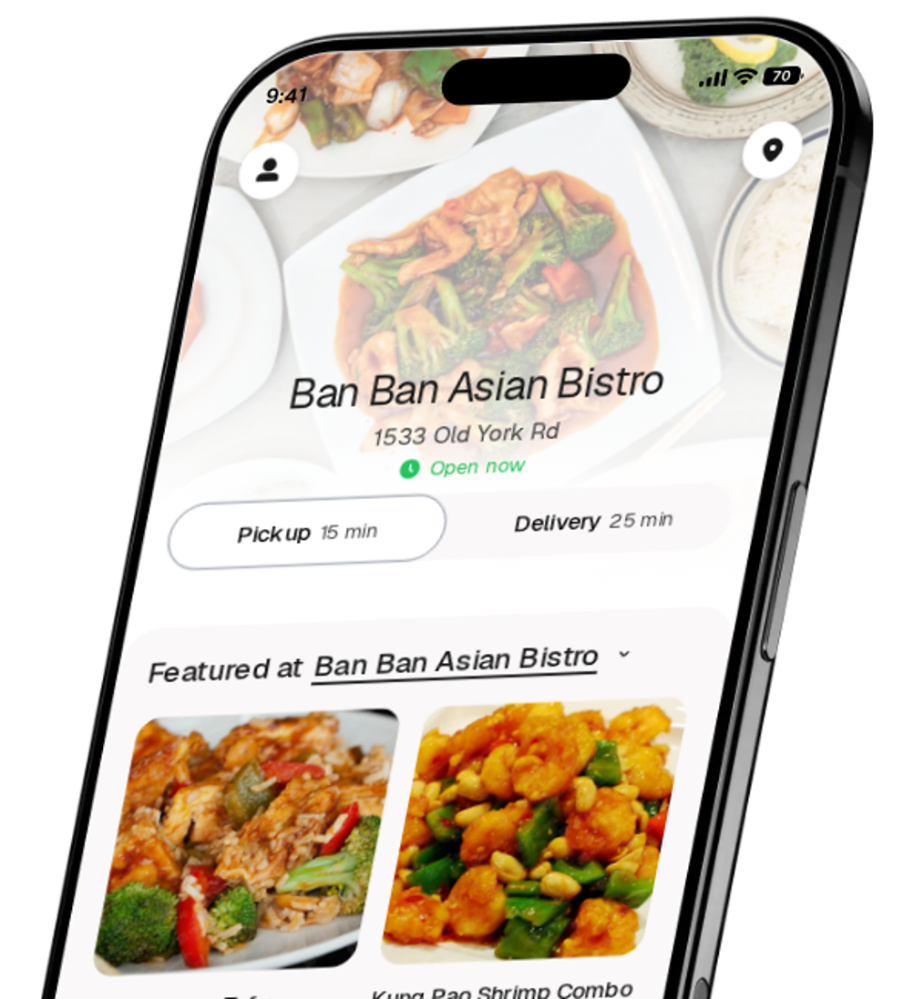 Ban Ban Asian Bistro app preview