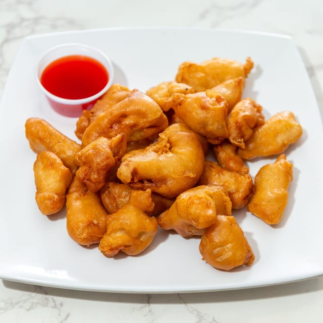Szechuan Popcorn Chicken Combo / 三椒麻鸡套餐.