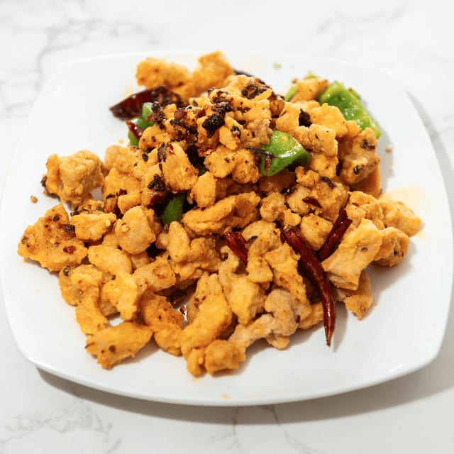 Szechuan Popcorn Chicken / 三椒麻鸡.