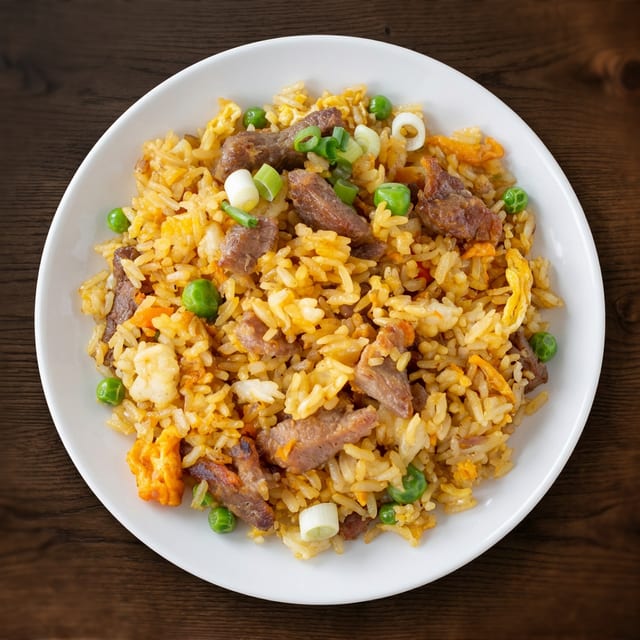 Beef Fried Rice / 牛肉炒饭.
